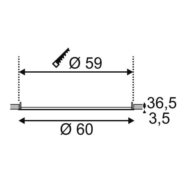 Встраиваемый светодиодный светильник SLV Frame Basic Led Set 112726