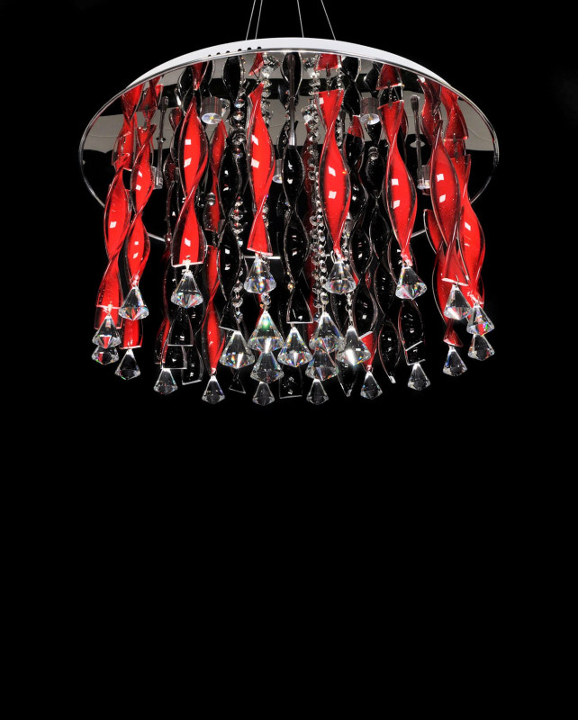 Подвесная люстра Lumina Deco Alvedo LDC 9040-17 RED