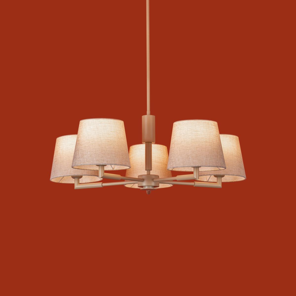 Люстра на штанге Freya Butler FR2057PL-05BG