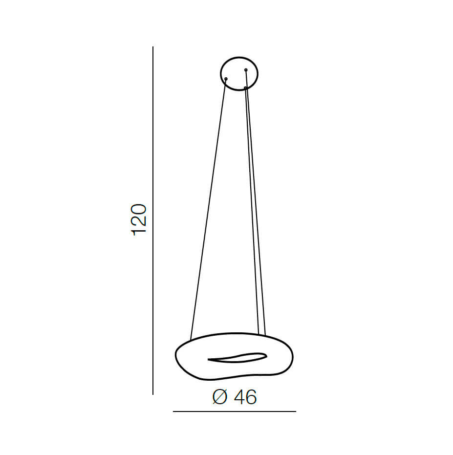 Подвесной светильник Azzardo Donut Sq Pendant 46 CCT AZ2666