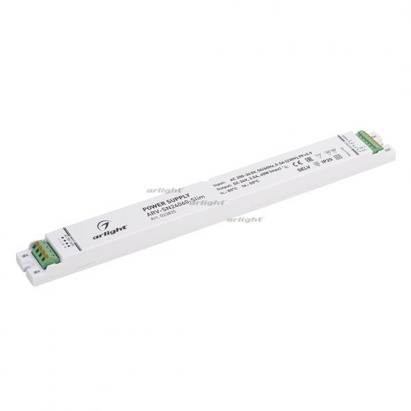 Блок питания Arlight ARV-SN24060-Slim (24V, 2.5A, 60W, 0-10V, PFC) 023835