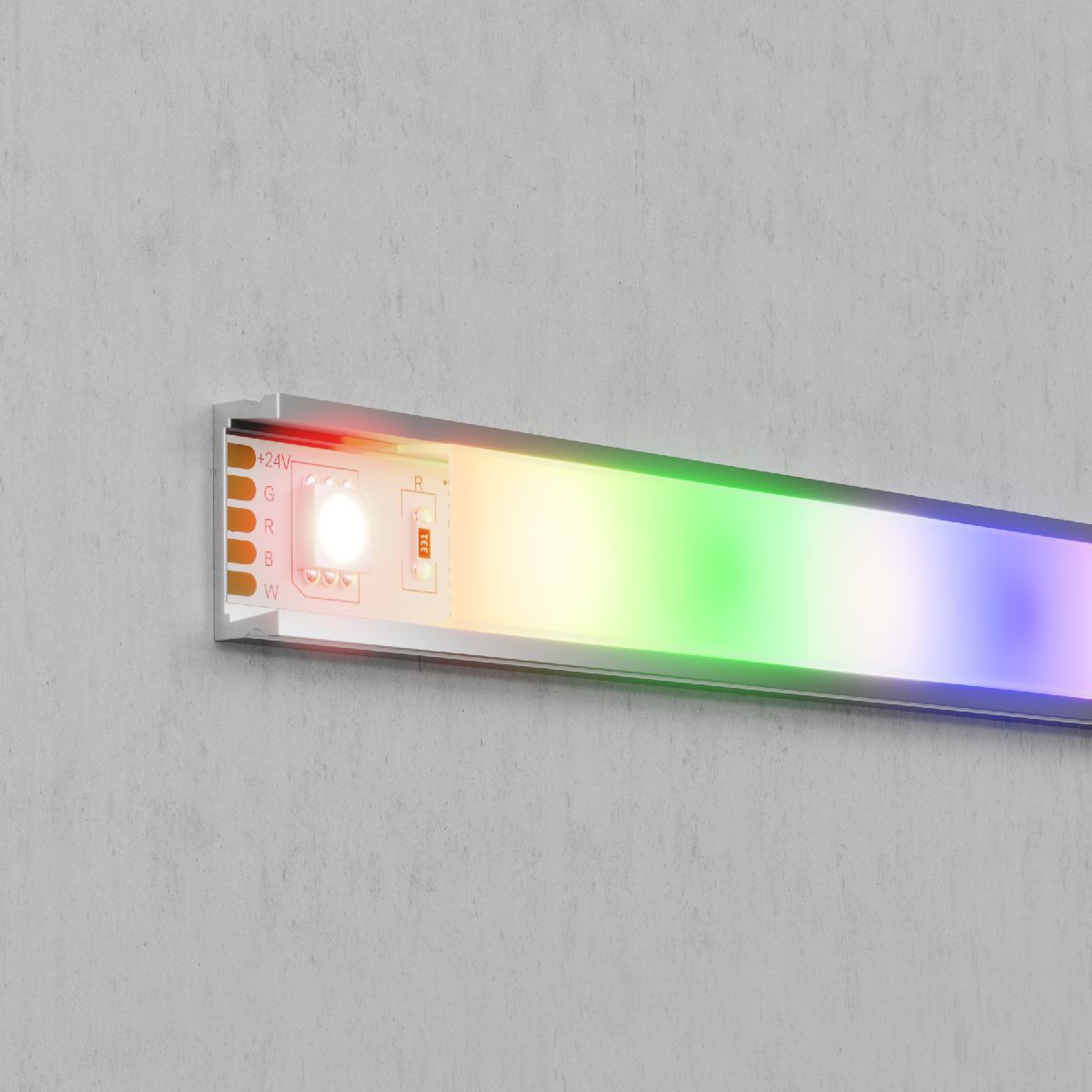 Светодиодная лента Maytoni Technical 24В 5050 14,4Вт/м RGB+W 3000K IP20 10176