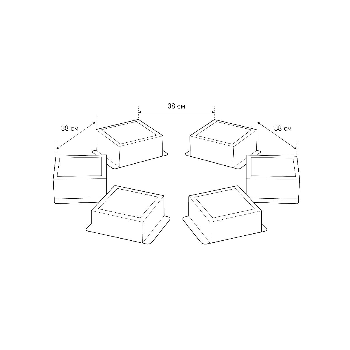 Встраиваемый светильник (комплект из 6 шт.) Эра SPO-646-3-4K-S6 Б0062991
