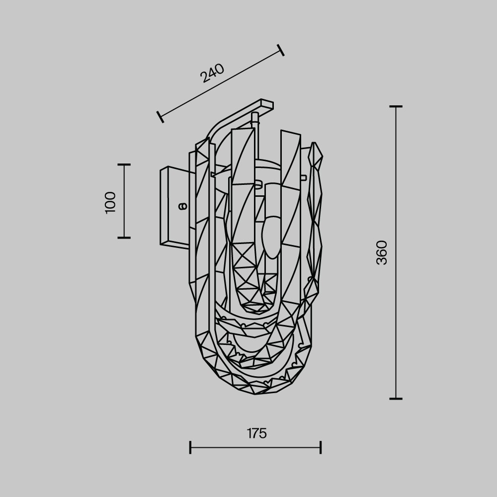 Хрустальное бра Modelux ML.6621.02 BS