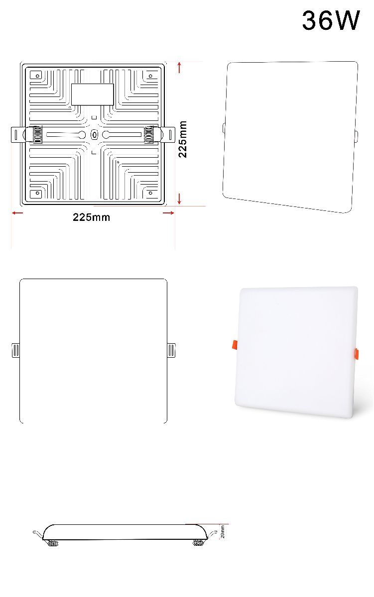 Встраиваемый светильник Zortes Cloud ZRS.57794.36