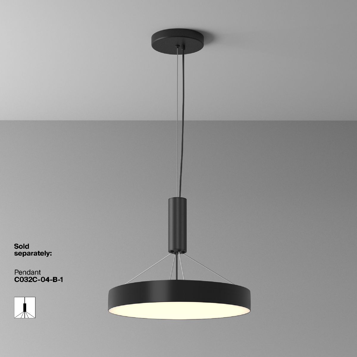 Потолочный светильник Maytoni Zon C032CL-45W3K-RD-B