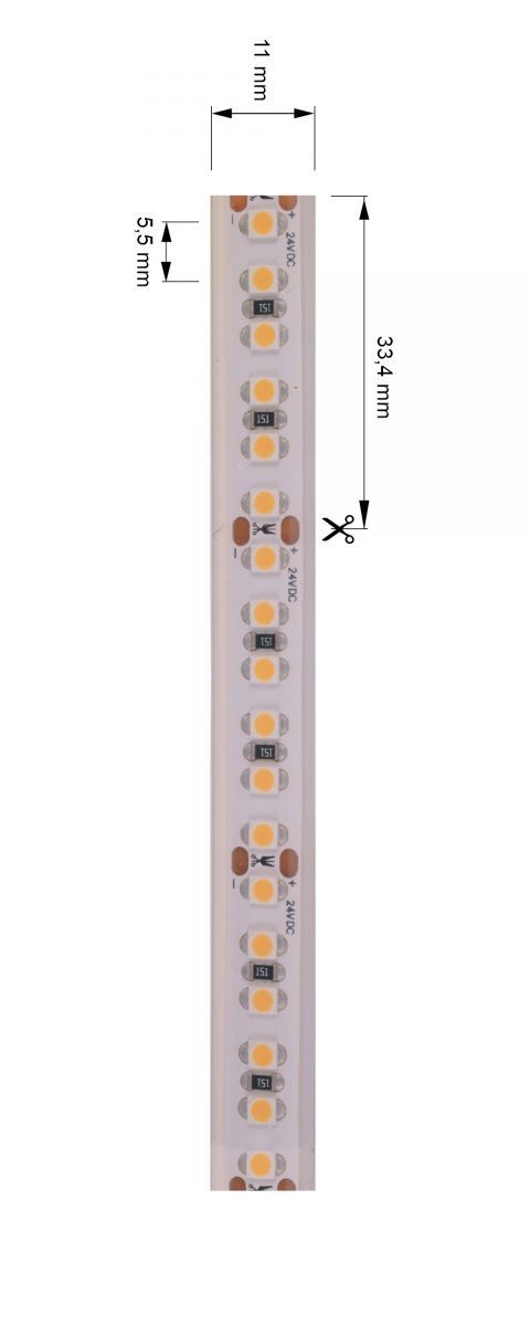 Светодиодная лента Deko-Light 24В 3528 55Вт 2700K 5м IP67 840186