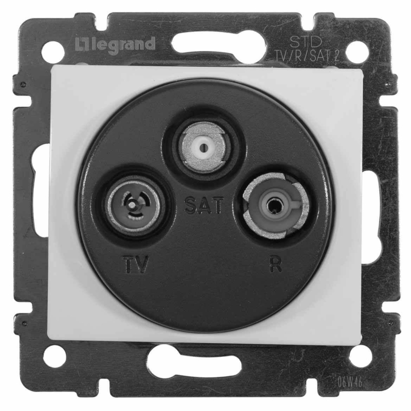 Розетка TV-FM-SAT Legrand Valena Звезда белая 774435