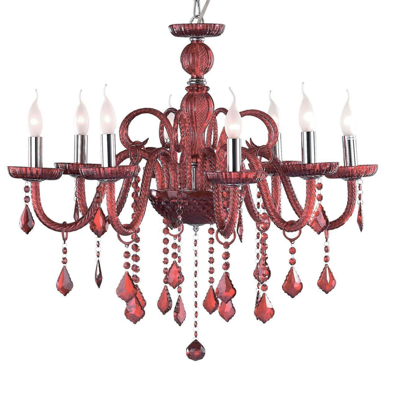 Подвесная люстра Ideal Lux Giudecca SP8 Rosso 027425