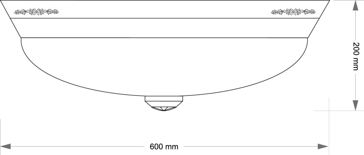 Потолочный светильник Kutek Bellagio BEL-PL-3 (P)
