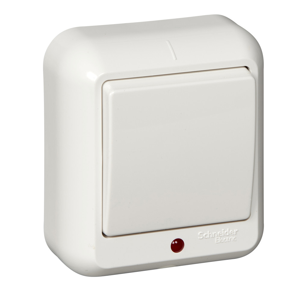 Выключатель 1-клавишный с подсветкой Schneider Electric Прима A16-046I-B