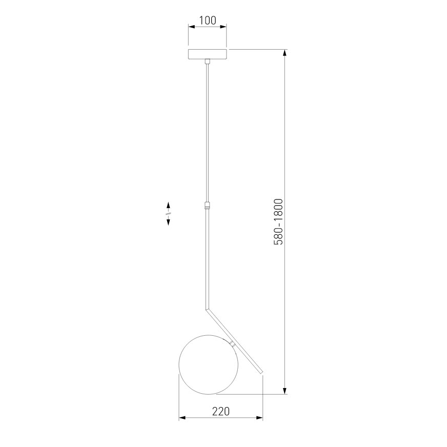 Подвесной светильник Eurosvet Shape 50213/1 хром