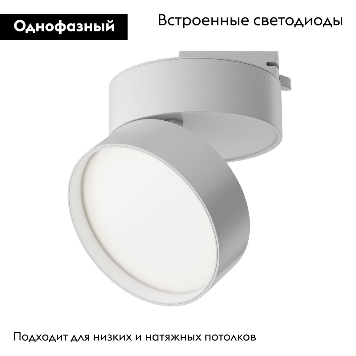 Трековый светильник Maytoni Track lamps TR007-1-18W3K-W4K