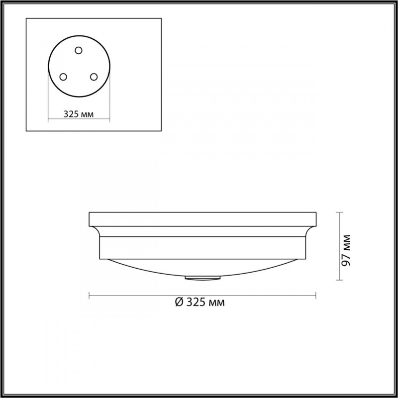 Потолочный светильник Odeon Light 4825/3C