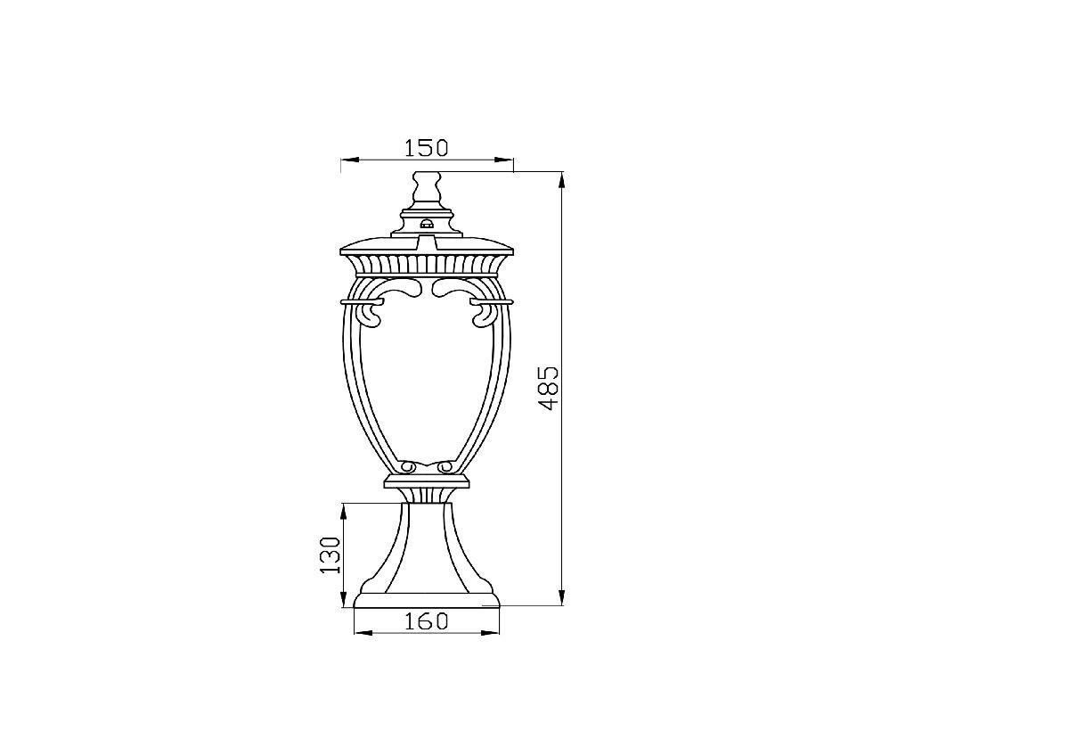 Ландшафтный светильник Maytoni Fleur O414FL-01BZ