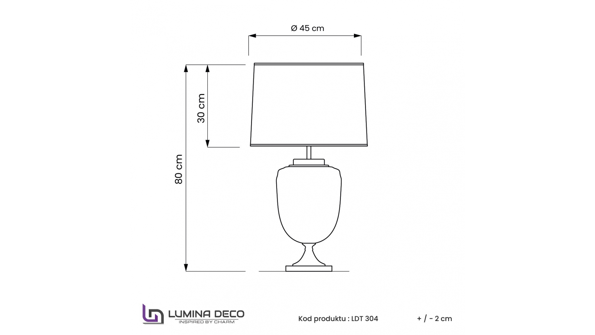 Настольная лампа Lumina Deco Olimpia LDT 304 CHR+WT