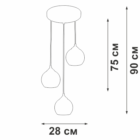 Подвесной светильник Vitaluce V3785-0/3S