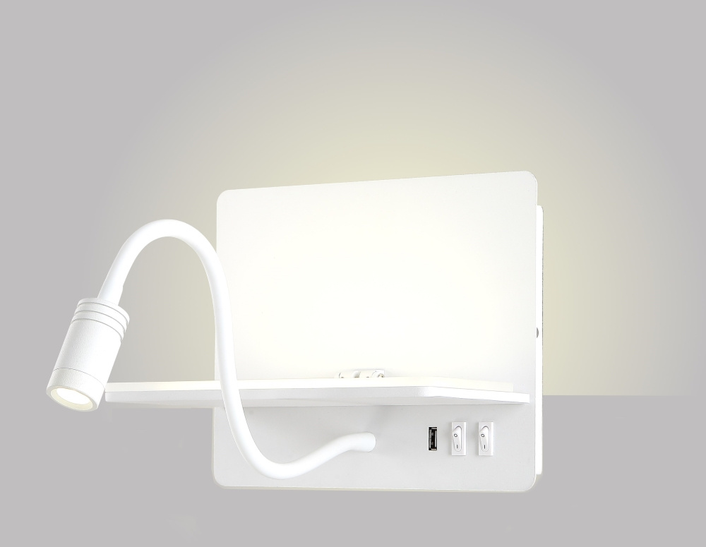 Поворотное бра Crystal Lux CLT 226W250USB WH