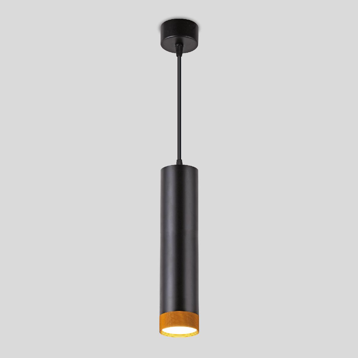 Подвесной светодиодный светильник Eurosvet Tony 50164/1 LED черный/золото