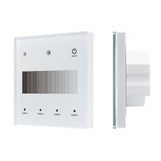 Сенсорная панель Arlight SMART-DALI-301-11-1G-4SC-DT6 Белая (230V, встраиваемая, 2.4G) (IARL, IP20 Пластик) 046561