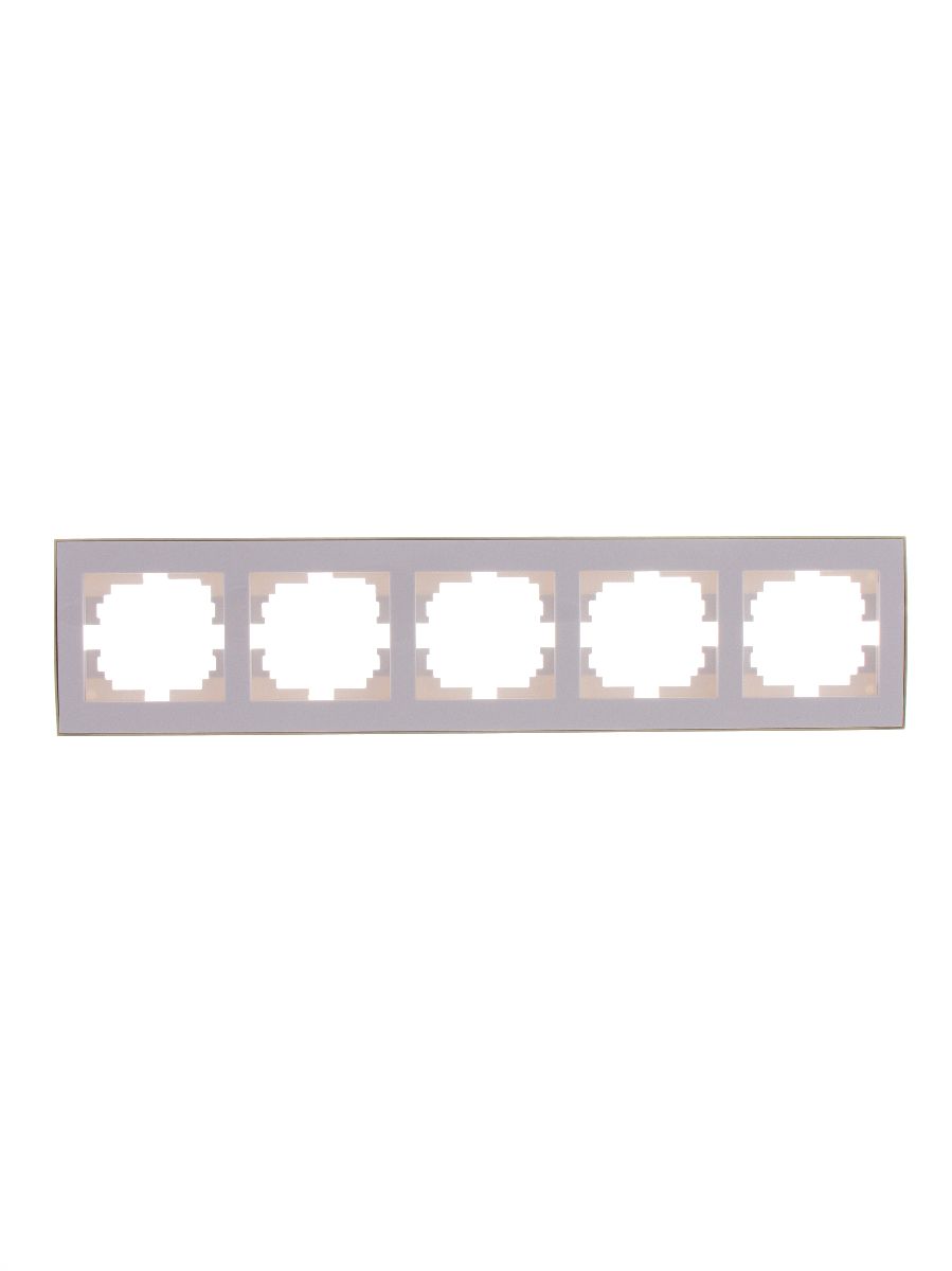 Рамка 5-местная горизонтальная Lezard Rain 703-0226-150