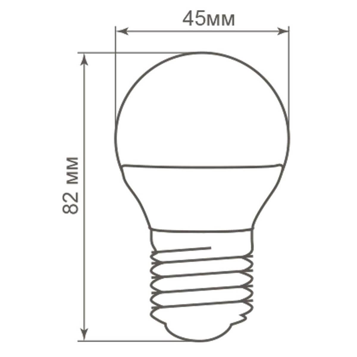 Лампа светодиодная Feron E27 5W 2700K Свеча Матовая LB-72 25764