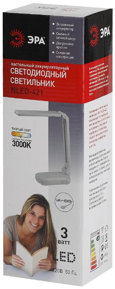 Настольная лампа Эра NLED-421-3W-W Б0006625