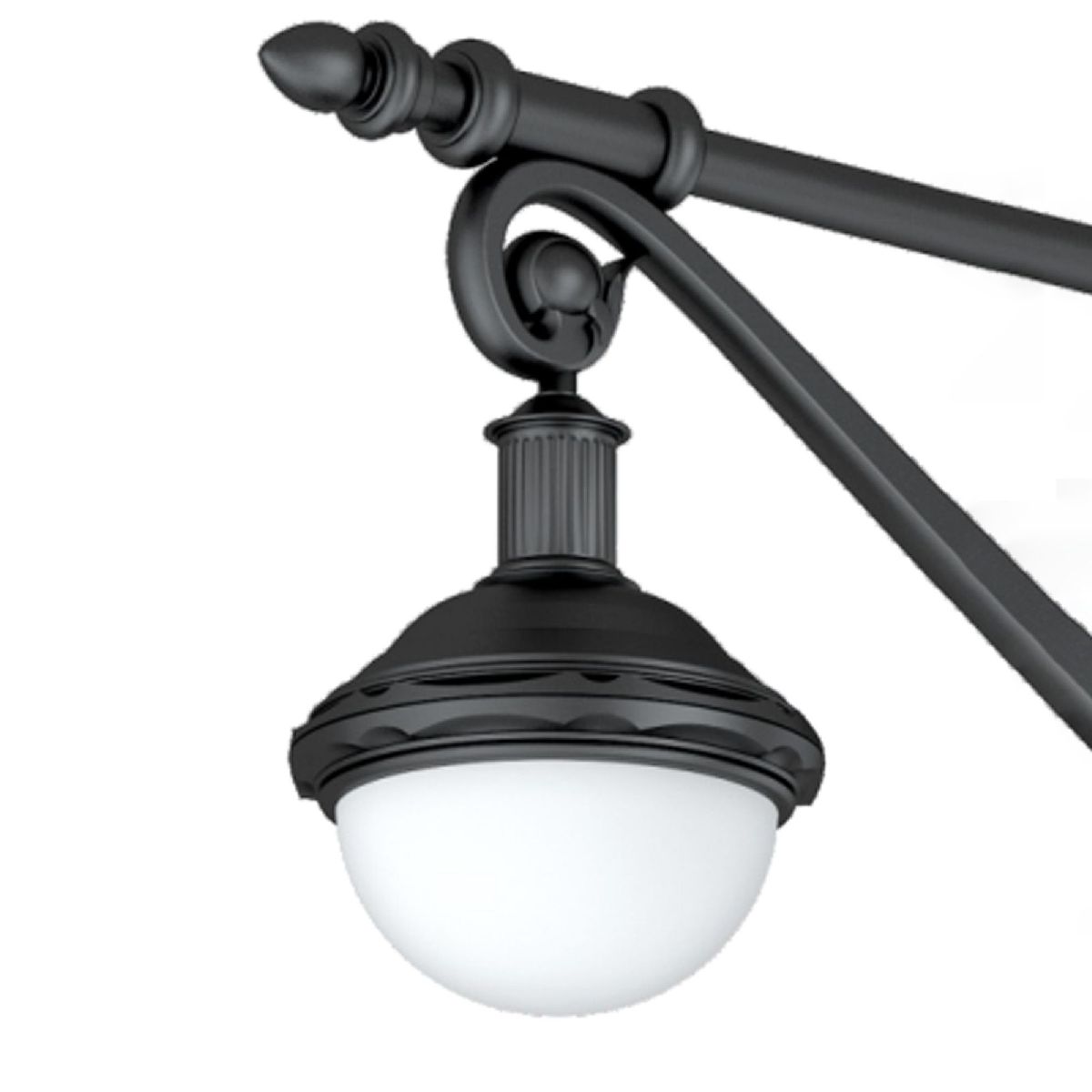 Уличный консольный светильник шар Arlight OXOR-AMPIL-BUE - 395x500-50W Day4000 (BK, 120 deg, 230V) 052446