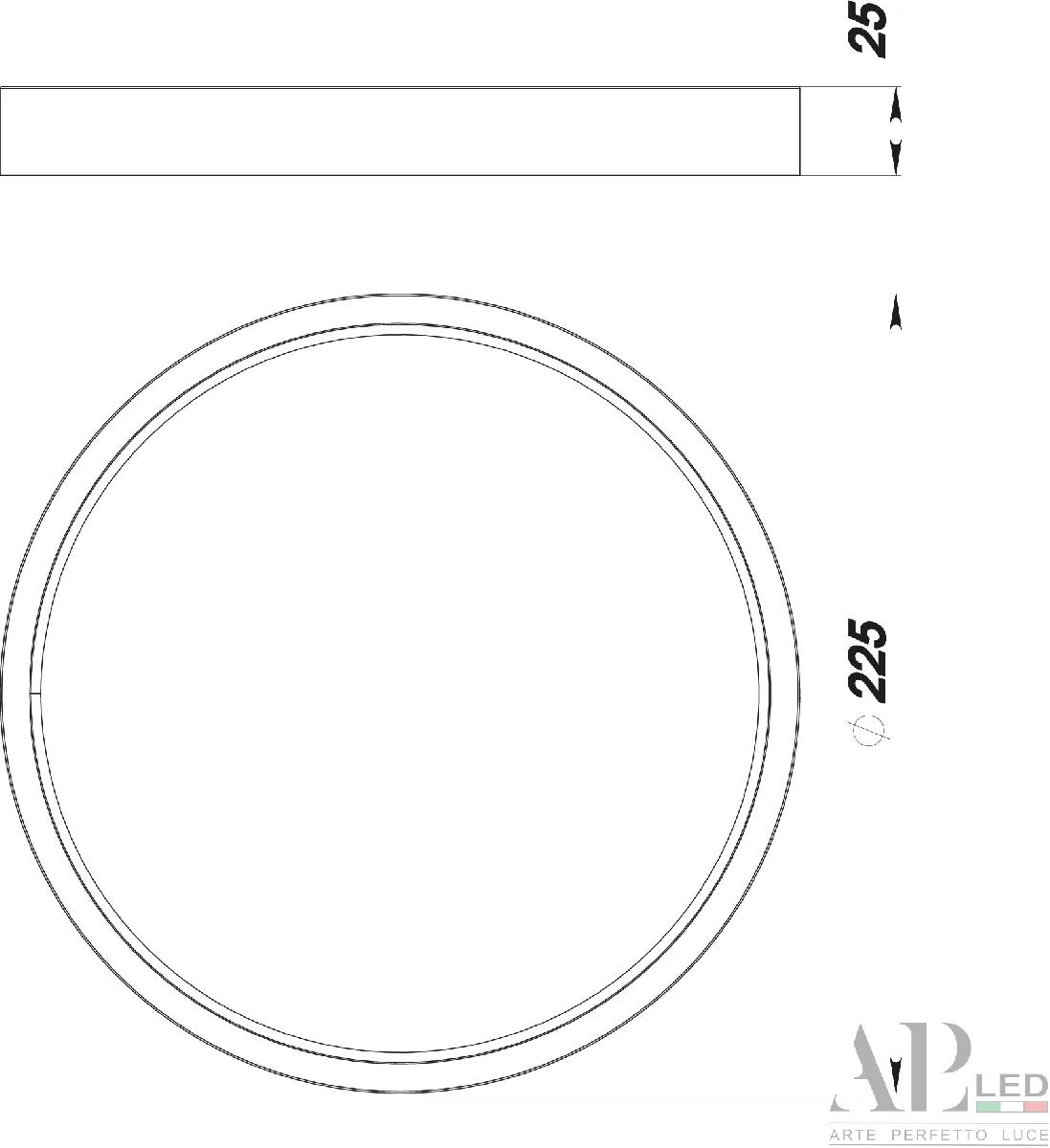 Накладной светильник Arte Perfetto Luce Ingrid 3322.LDY2004M/18W/6K