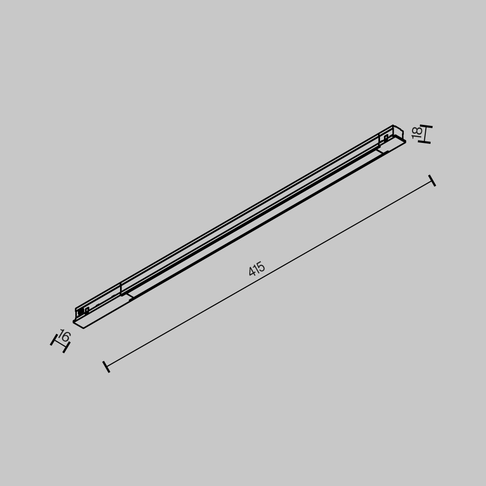 Трековый магнитный светильник Maytoni Technical Basis TR231-2-10W3K-B