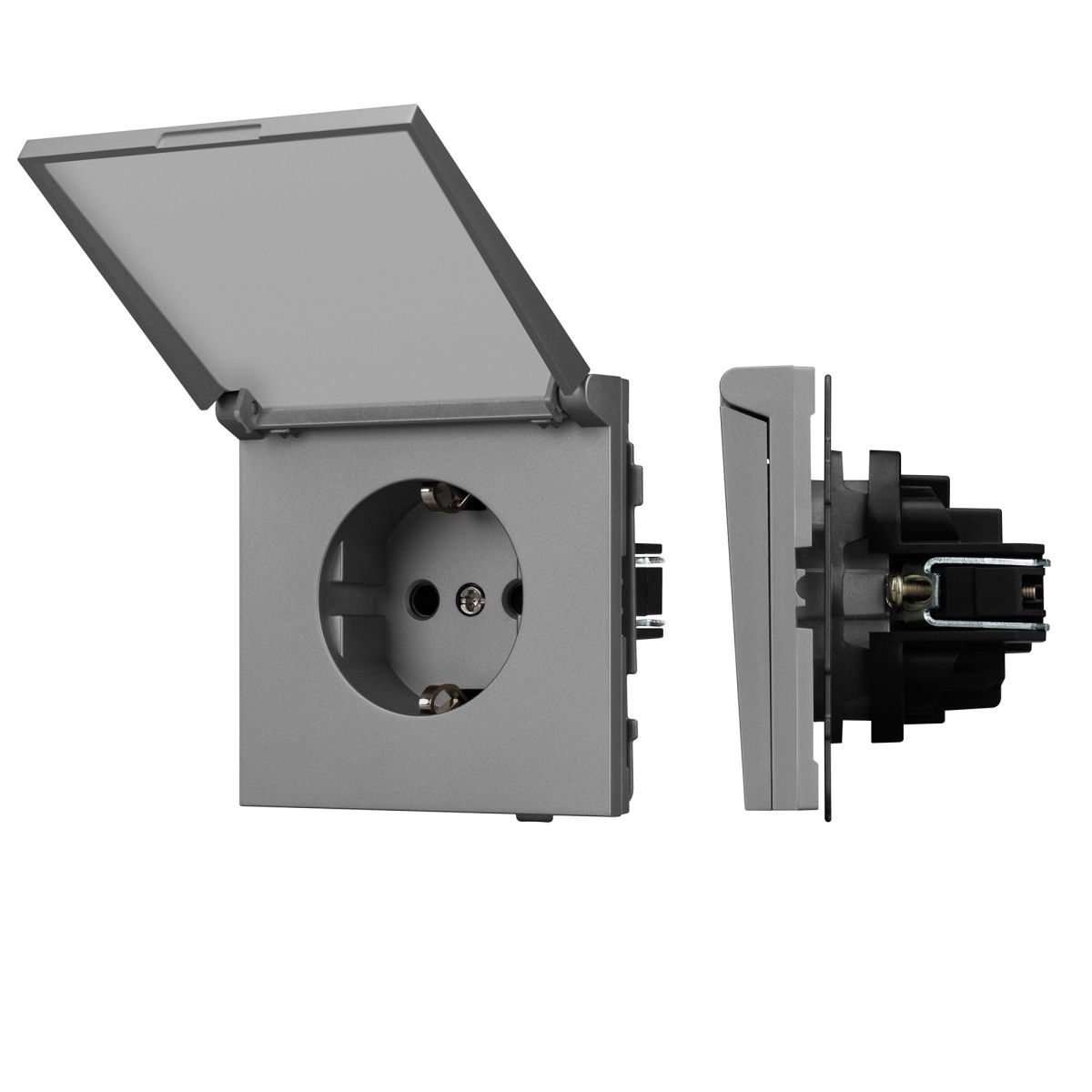 Механизм розетки влагозащищённый Arlight SCT-TENDO-MCP-PL-GR (230V, 16A) 054092