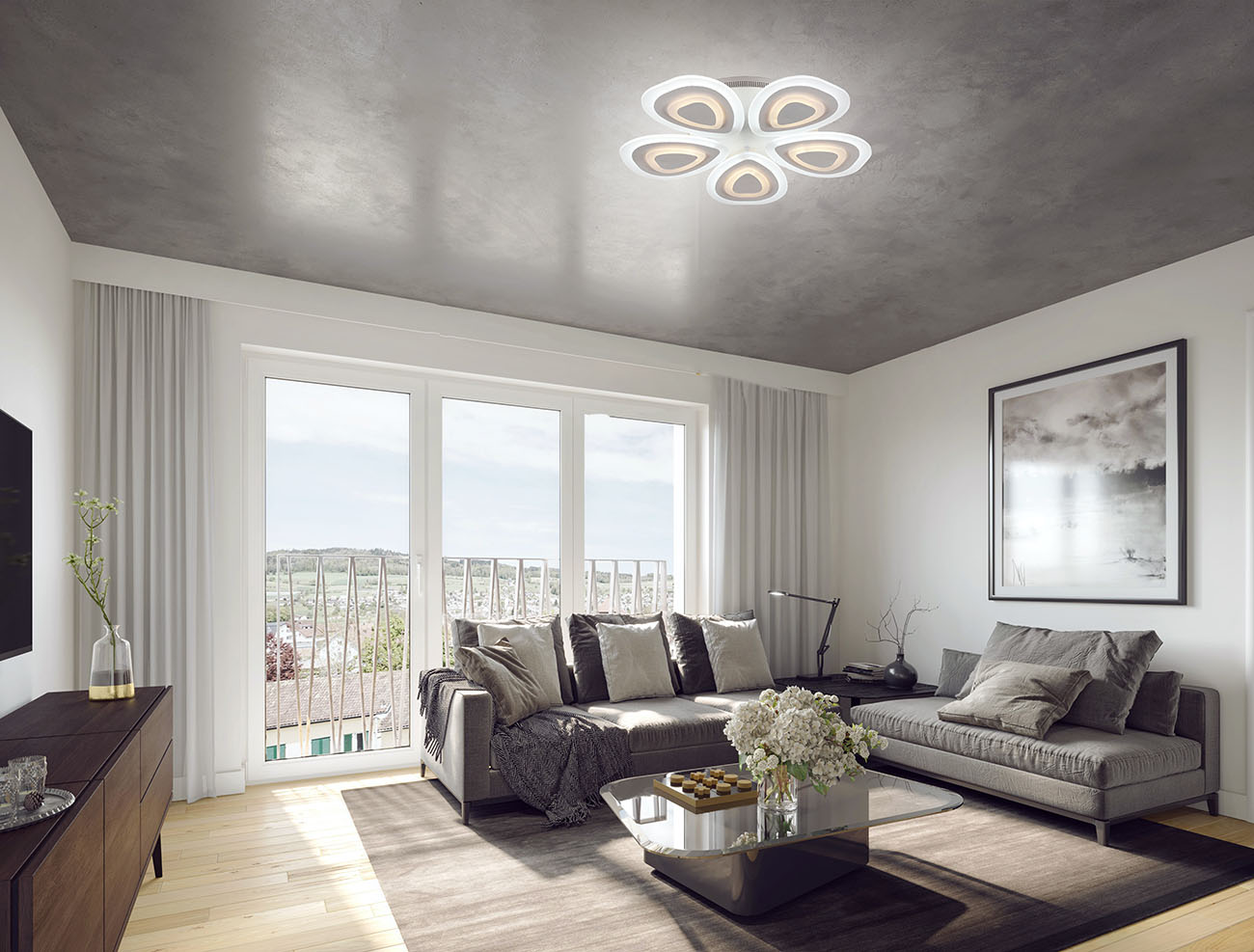 Потолочная светодиодная люстра Escada Ornament 10223/5LED
