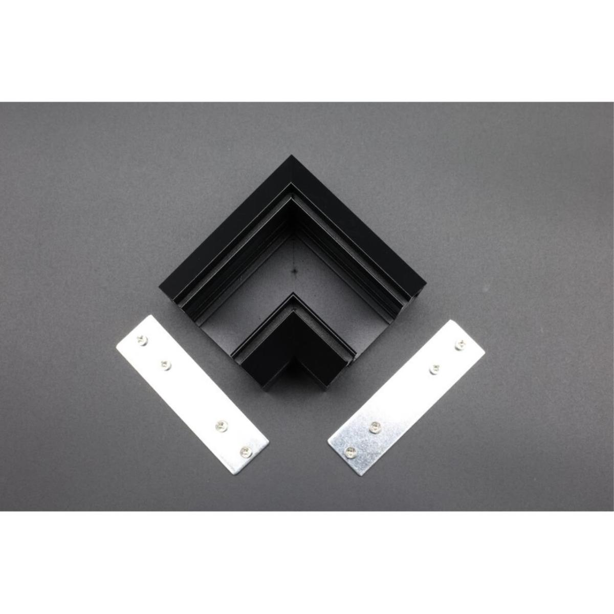 Соединитель шинопровода угловой плоский для натяжного потолка Aployt Magnetic track 220 APL.0284.00.04