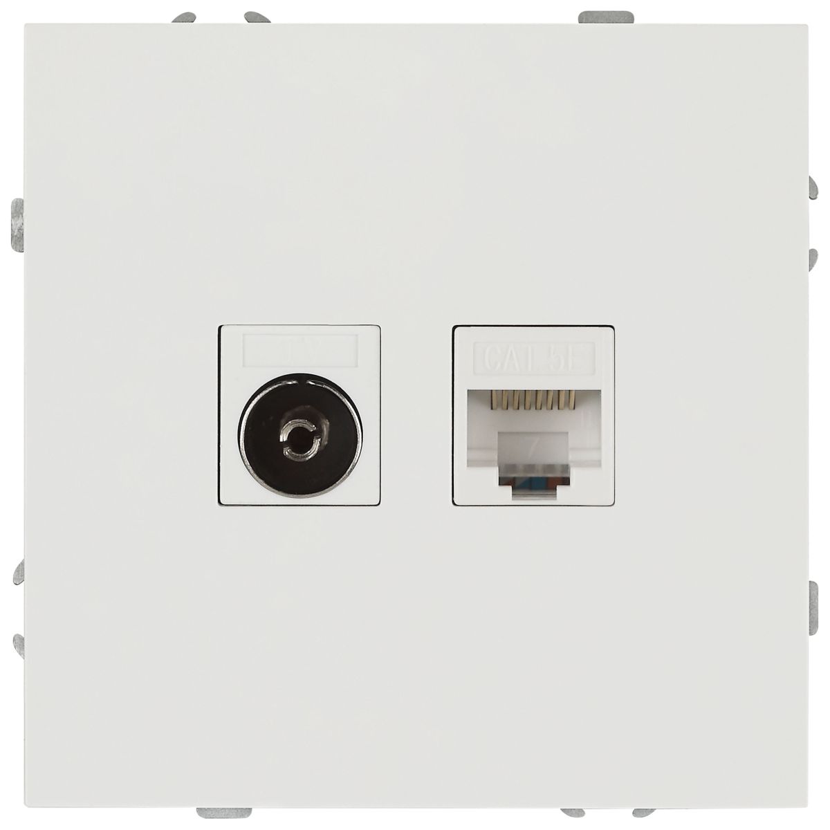 Розетка Эра Galaxy 15-3110-08 комбинированная RJ45+TV IP20 белый матовый Б0070790