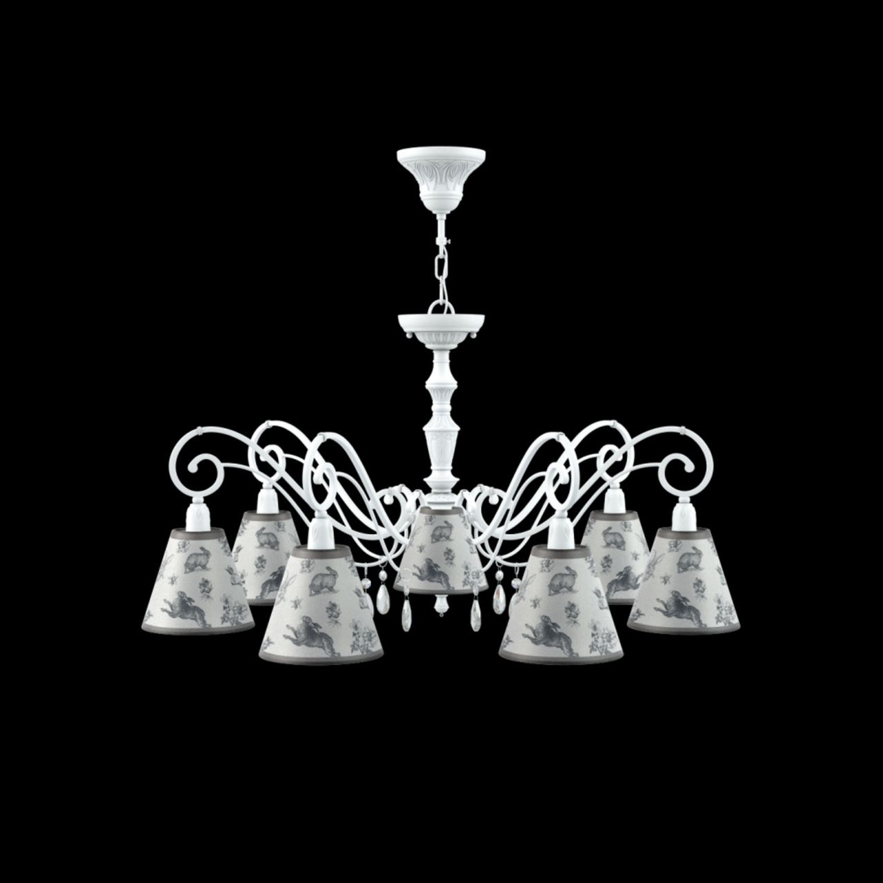 Подвесная люстра Lamp4you Classic E3-07-WM-LMP-O-8-CRL-E3-07-TR-DN