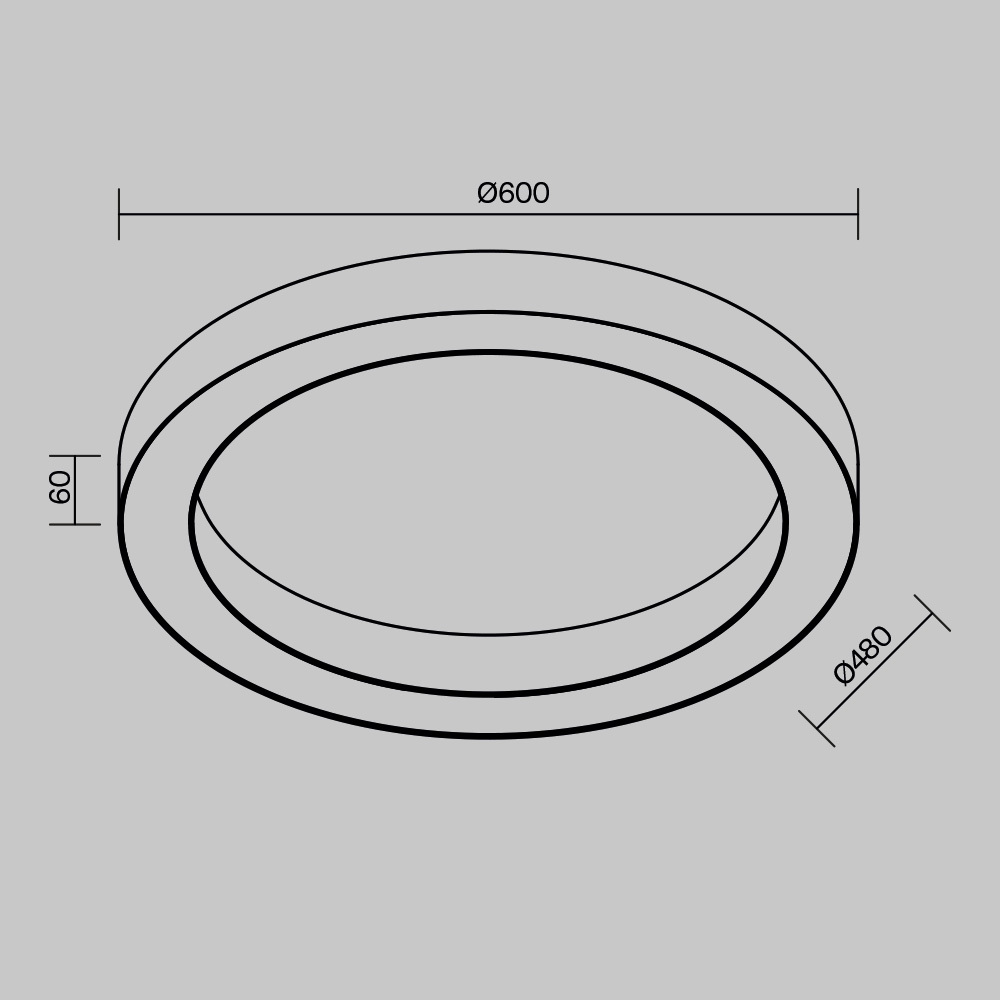 Потолочный светильник Maytoni Technical Lua C093CL-45W4K-W