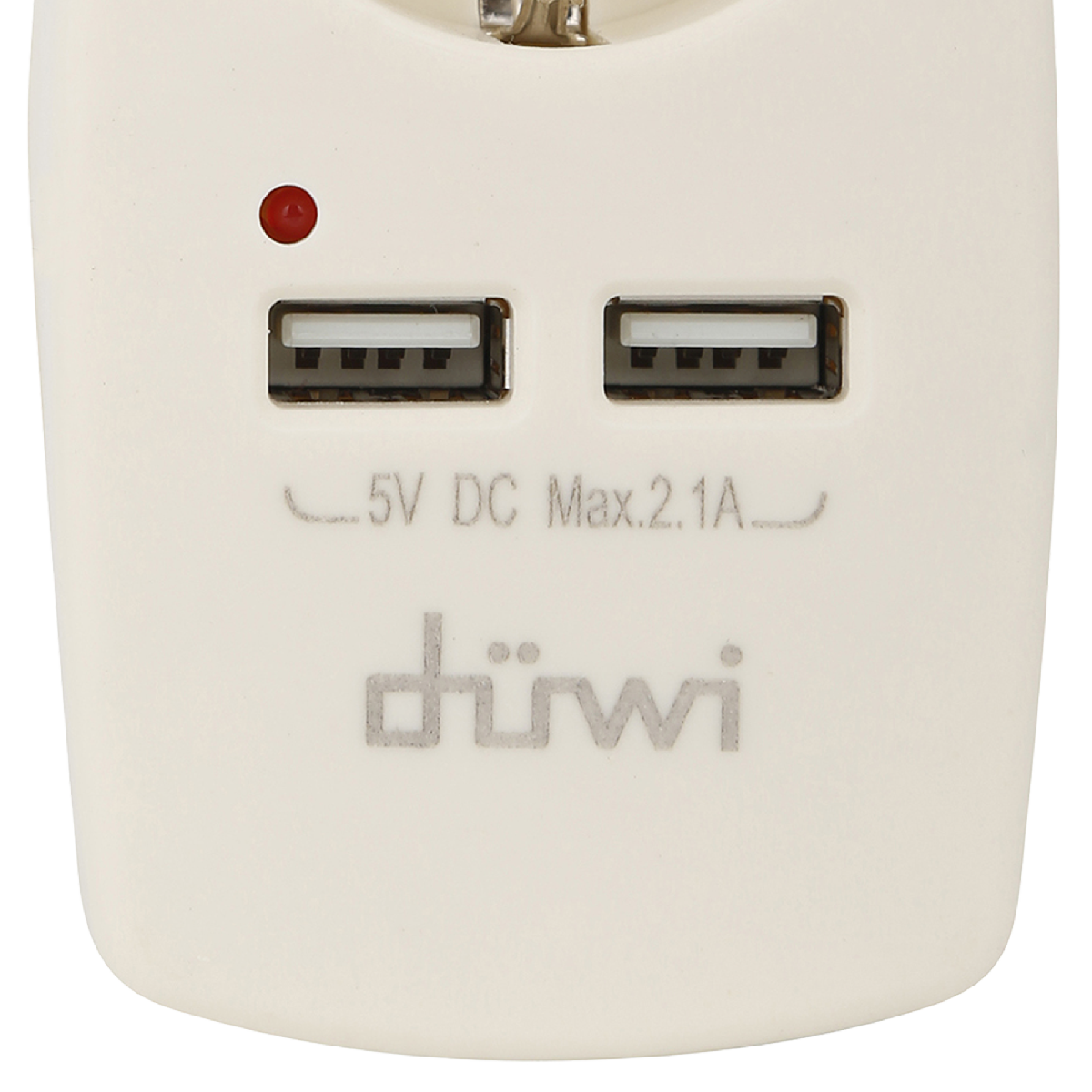 Адаптер 1 гнездо + 2 USB порта на евро вилку Duwi 27420 9