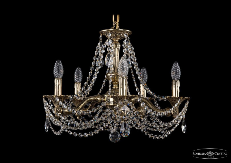 Подвесная люстра Bohemia Ivele Crystal 1710/5/160/C/GB