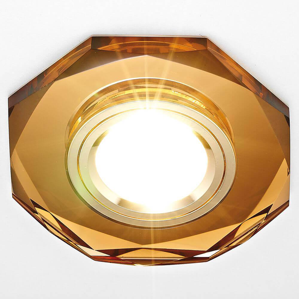 Стеклянный точечный светильник Ambrella Light Classic 800 Gold