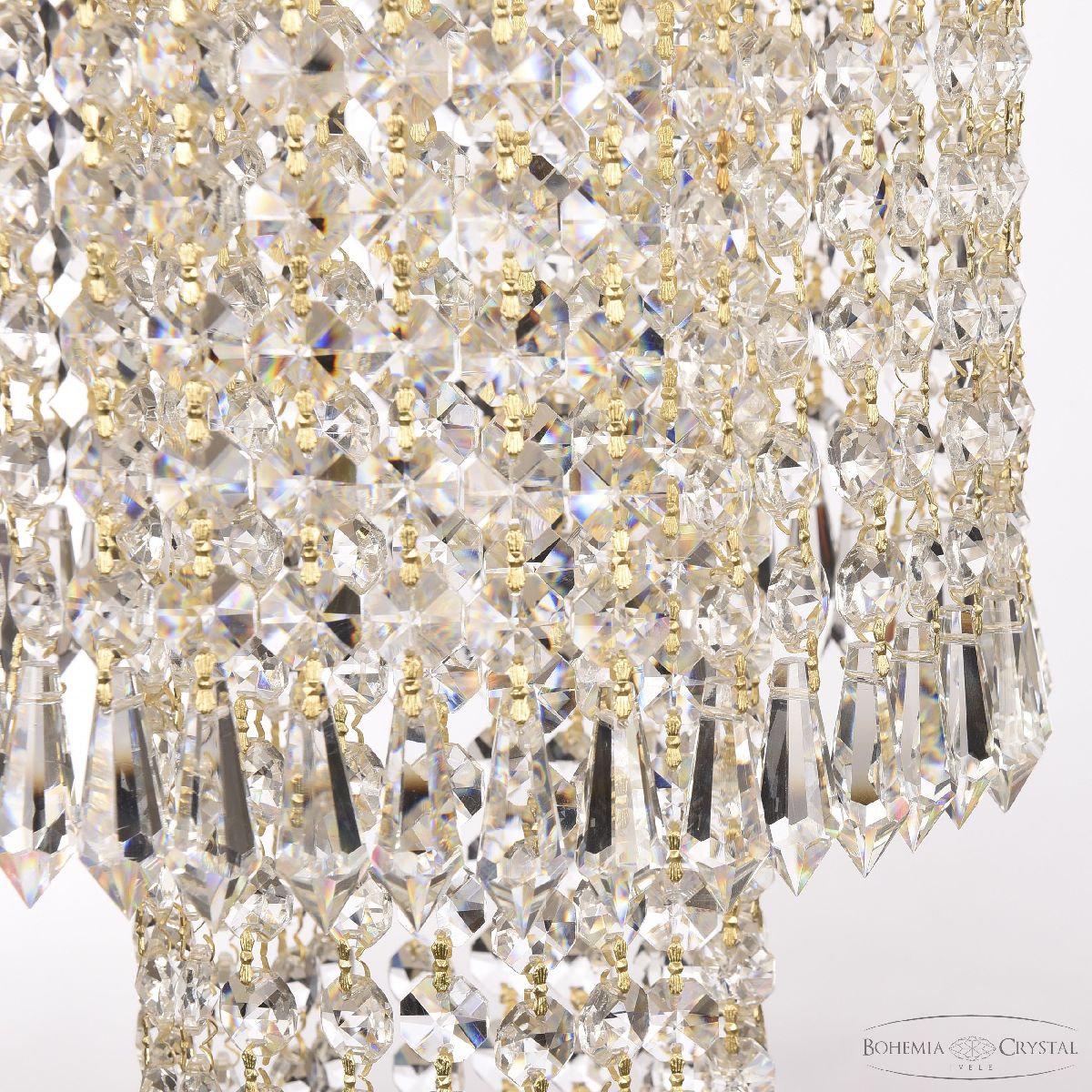 Каскадная люстра Bohemia Ivele Crystal 77321/50-150 G