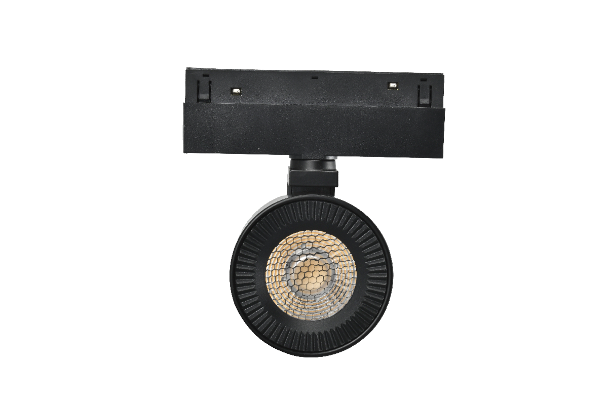 Трековый магнитный светильник iLedex Vision 4822-010-D82-12W-38DG-3000K BK (WALL WASHER)