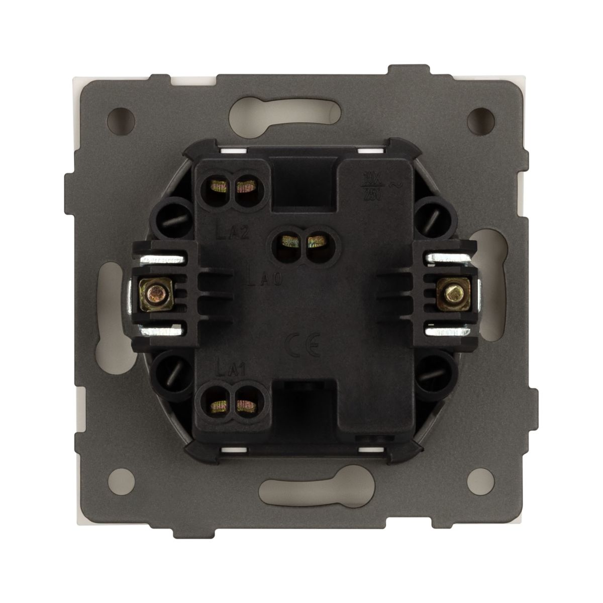 Механизм выключателя одноклавишный проходной Arlight SWT-TENDO-MKP1-PL-GD (230V, 10A) 054043