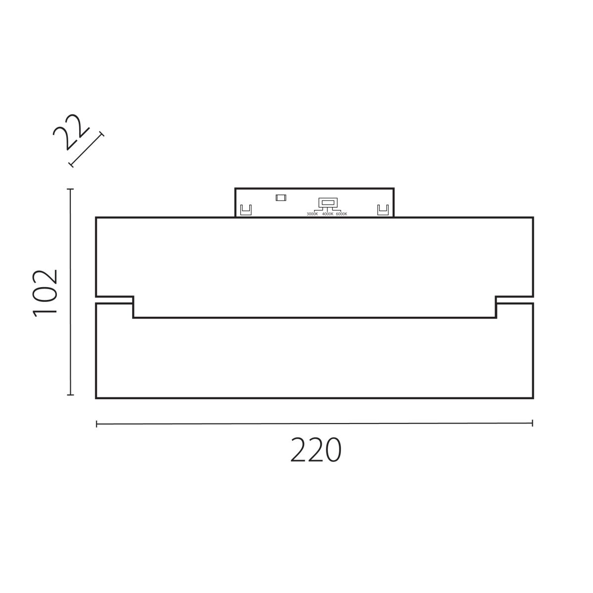 Трековый однофазный светильник заливающего света Lightstar Uno CCT 269007CCT