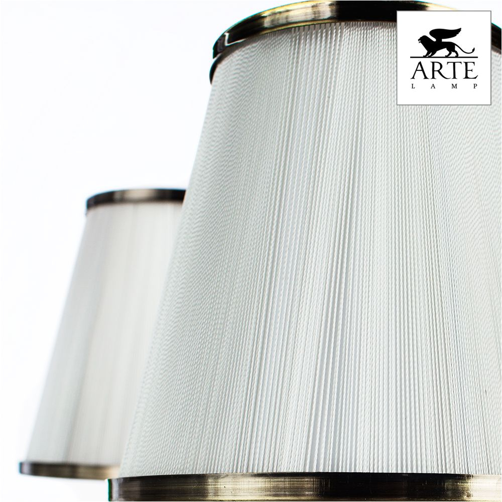 Подвесная люстра с абажуром из ткани Arte Lamp Logico A1035LM-8AB