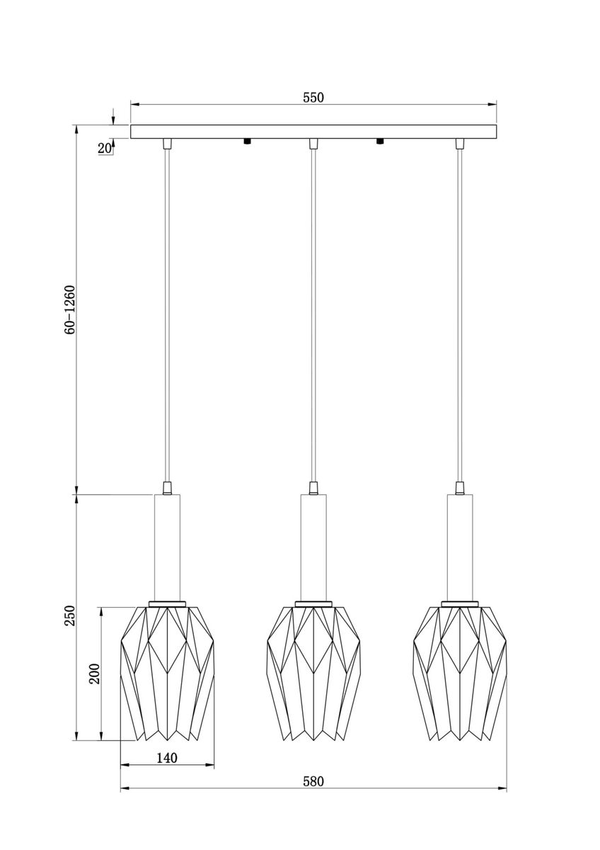 Подвесной светильник Freya Delta FR9001PL-03B