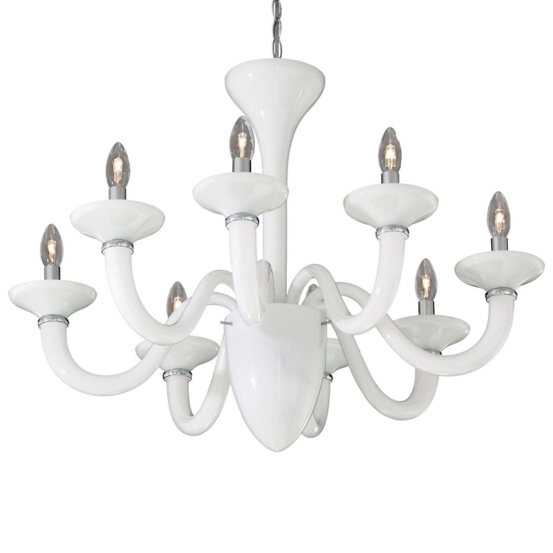 Подвесная люстра Ideal Lux White Lady SP8 019390
