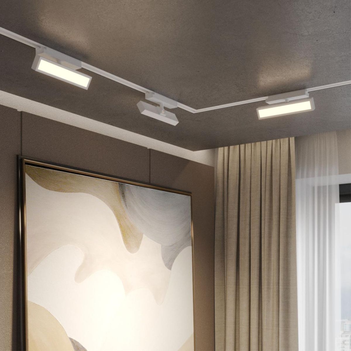 Трековый однофазный светильник с переключателем цв. температуры Novotech Port Stratus 359780