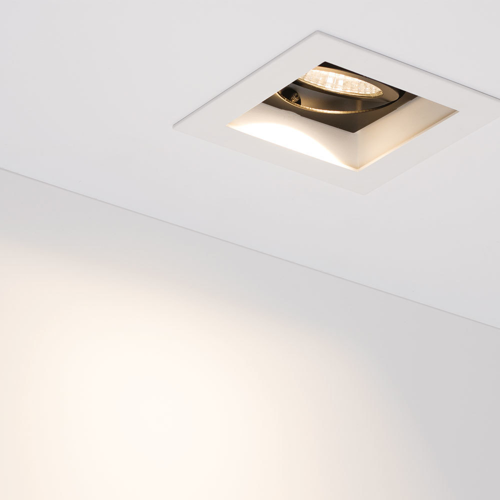 Встраиваемый светильник Arlight CL-SNODO-LUM-S102x102-9W Day4000 (WH-BK, 38 deg) 039275