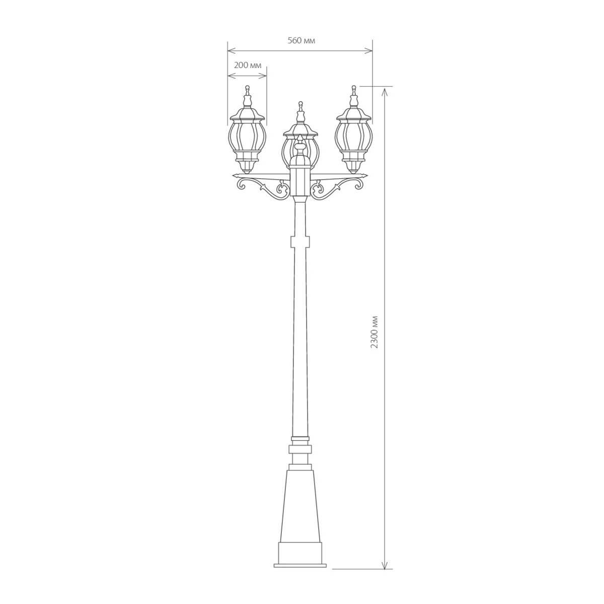 Садово-парковый светильник Elektrostandard Classic 4690389028229