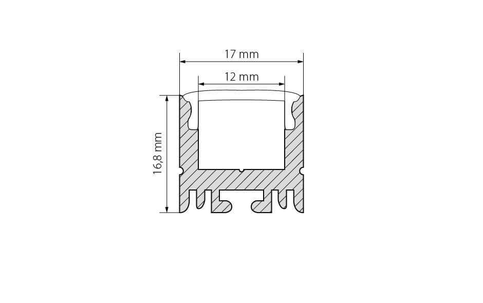 Профиль Arlight ARH-LINE-1716-2000 ANOD 018685